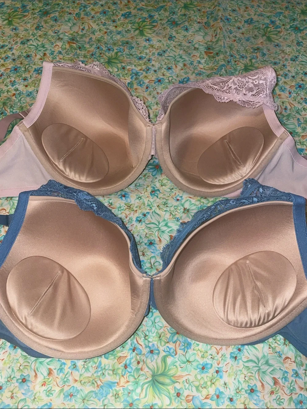 2 lace third love balconette style bras (38G)(nwt)